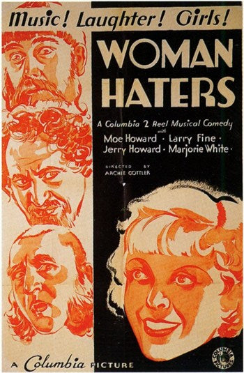 Vintage Woman Haters Movie Poster Print