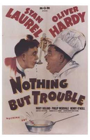 Nothing But Trouble Movie Poster Print showcasing comedy film scenes.