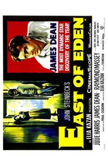 East of Eden Movie Poster Print featuring classic film imagery.