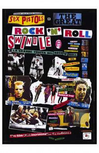 The Great Rock 'N' Roll Swindle Movie Poster Print, vibrant punk rock design.