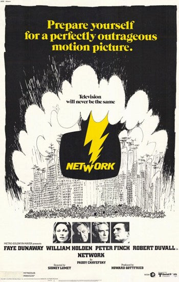 Network Movie Poster Print featuring iconic film imagery