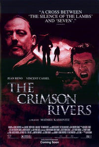 The Crimson Rivers movie poster print showcasing dramatic imagery.