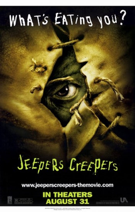 Jeepers Creepers Movie Poster Print featuring iconic horror imagery.