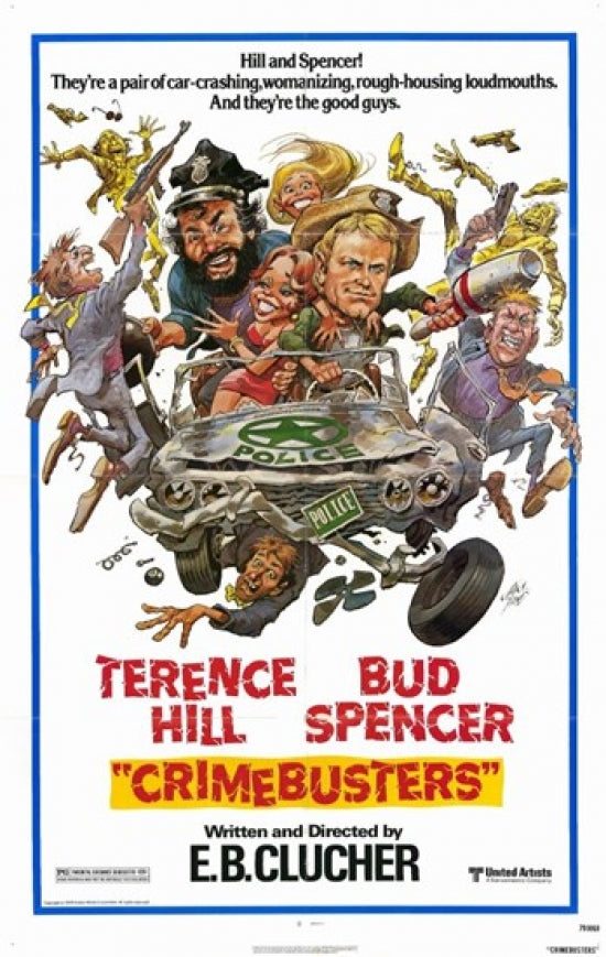 Crime Busters Movie Poster Print showcasing classic cinema artwork.