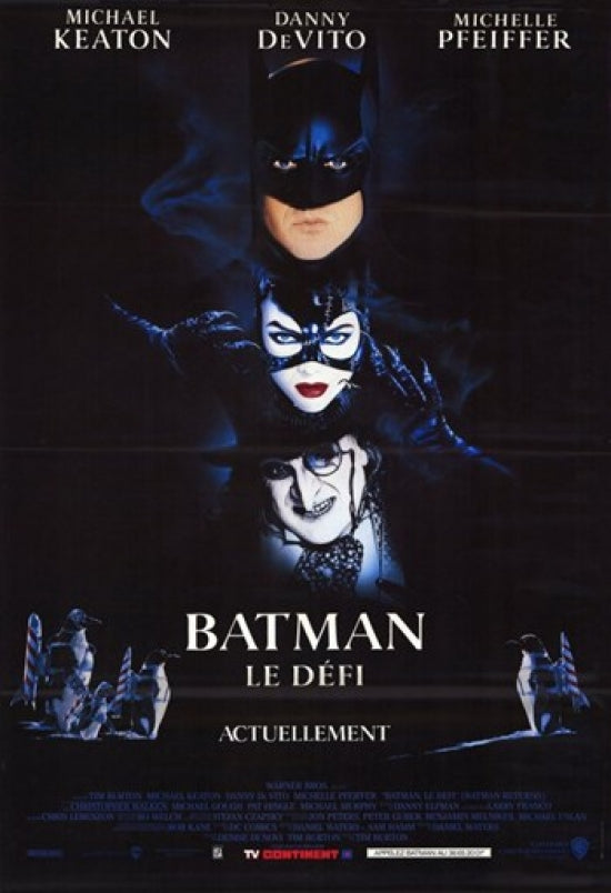 Batman Returns Movie Poster showcasing iconic film artwork.