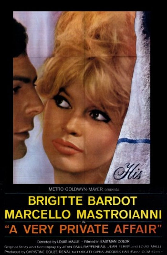 Very Private Affair Movie Poster Print showcasing vibrant imagery.