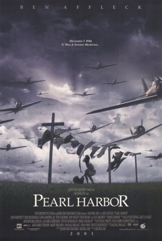 Pearl Harbor Movie Poster Print showcasing dramatic film imagery.