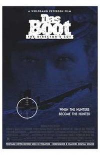 Das Boot movie poster print showcasing intense submarine action.