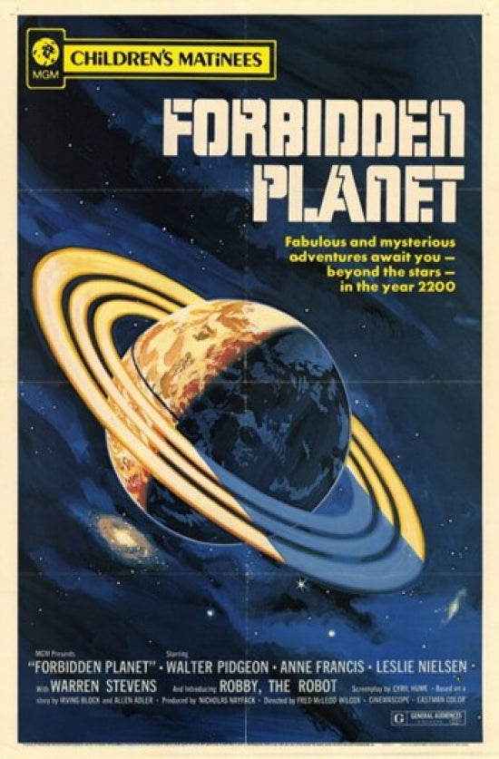 Forbidden Planet Style B Movie Poster Print