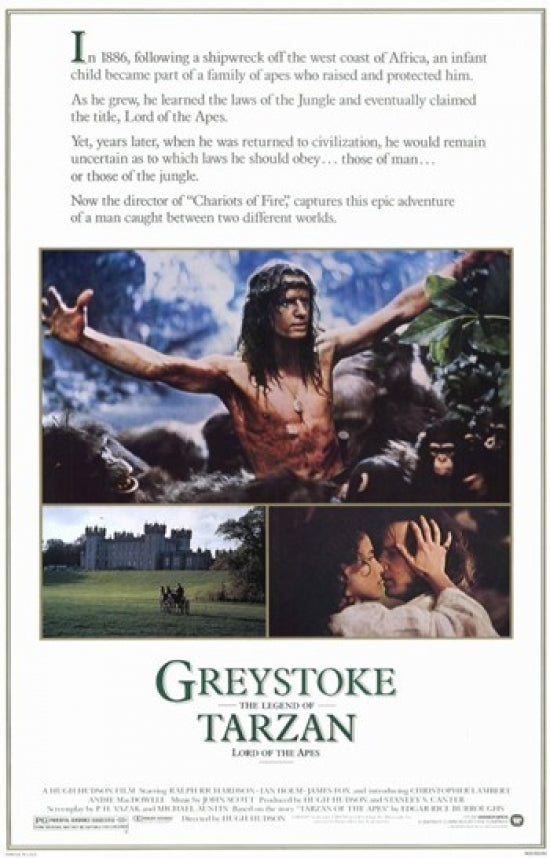 Greystoke: The Legend of Tarzan, Lord of the Apes movie poster