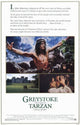Greystoke: The Legend of Tarzan, Lord of the Apes movie poster