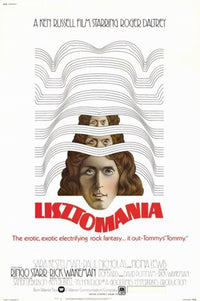 Lisztomania Movie Poster Print featuring vibrant artwork celebrating Franz Liszt.