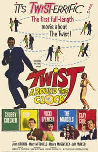 Twist Around the Clock Movie Poster Print showcasing vibrant colors and classic design.