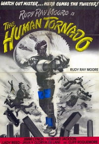 The Human Tornado Movie Poster Print featuring vibrant artwork.