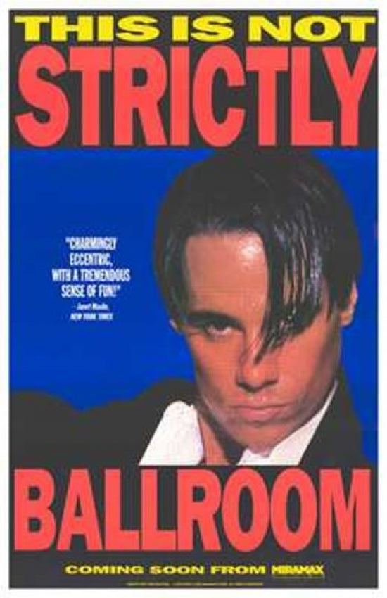 Strictly Ballroom Movie Poster Print showcasing vibrant dance imagery.