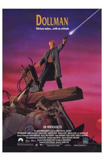 Dollman Movie Poster Print showcasing iconic sci-fi artwork.