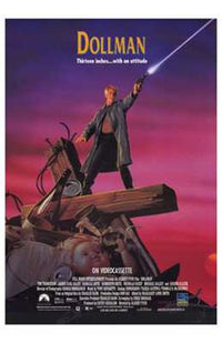 Dollman Movie Poster Print showcasing iconic sci-fi artwork.