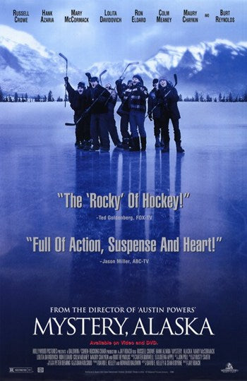 Mystery Alaska Movie Poster Print showcasing vibrant colors and iconic imagery.