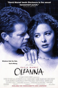 Oleanna Movie Poster featuring dramatic imagery