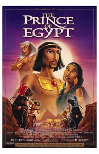 The Prince of Egypt Movie Poster featuring vibrant artwork.