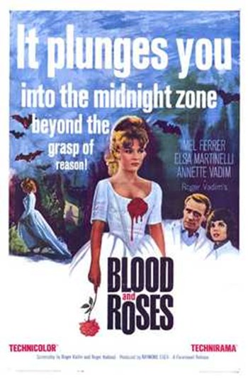 Blood and Roses Movie Poster Print, available in multiple sizes.