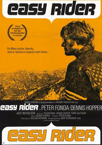 Easy Rider Movie Poster Print showcasing classic film art.