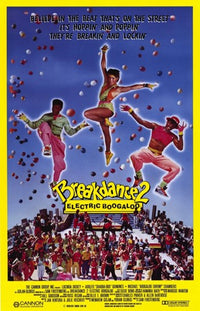 Breakin 2: Electric Boogaloo Movie Poster showcasing vibrant street dance.