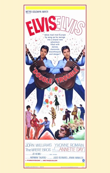 Double Trouble Movie Poster Print featuring vibrant colors and iconic design.