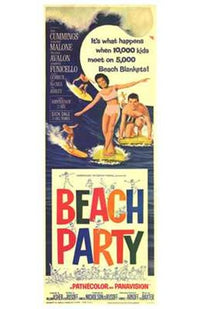 Beach Party Movie Poster Print showcasing summer vibes and fun.