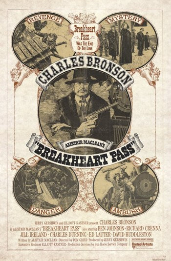 Breakheart Pass Movie Poster showcasing classic cinema artwork.