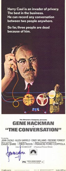 The Conversation Movie Poster Print showcasing classic film art.