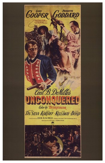 Unconquered Movie Poster Print featuring dramatic film imagery.