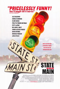State and Main Movie Poster Print featuring vibrant colors and details.