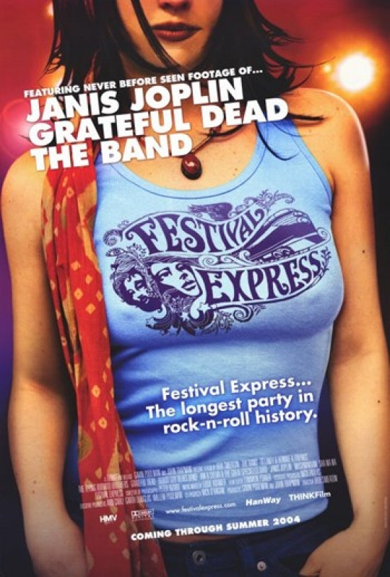 Festival Express Movie Poster Print featuring iconic concert imagery.