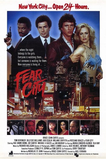 Fear City Movie Poster Print featuring dramatic imagery.
