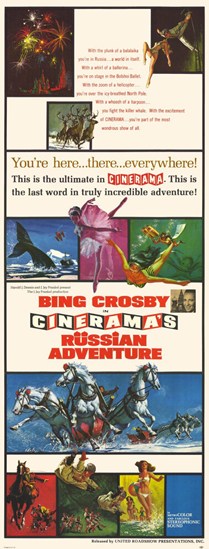 Cinerama's Russian Adventure Movie Poster Print showcasing vibrant colors and cinematic adventure.