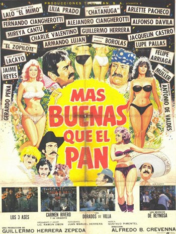 Mas Buenas Que El Pan Movie Poster - Vibrant Film Art Print