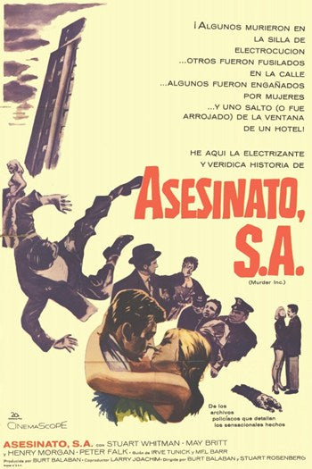 Murder Inc. Movie Poster Print showcasing classic cinema art.