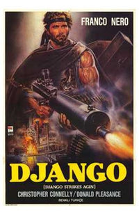 Django Strikes Again Movie Poster Print showcasing classic cinema artwork.