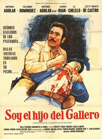 Soy El Hijo Del Gallero Movie Poster Print showcasing vibrant colors.