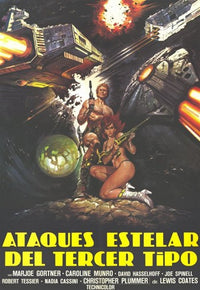 Starcrash Movie Poster showcasing vibrant sci-fi art.