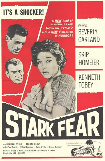Stark Fear Movie Poster Print showcasing chilling artwork.