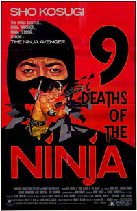 Nine Deaths of the Ninja Movie Poster Print featuring action-packed visuals.