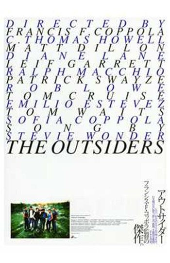 The Outsiders Movie Poster Print showcasing themes of friendship and loyalty.