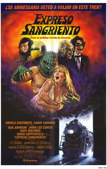 Terror Train Movie Poster Print showcasing horror film imagery