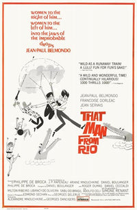 That Man from Rio Movie Poster Print featuring vibrant artwork.