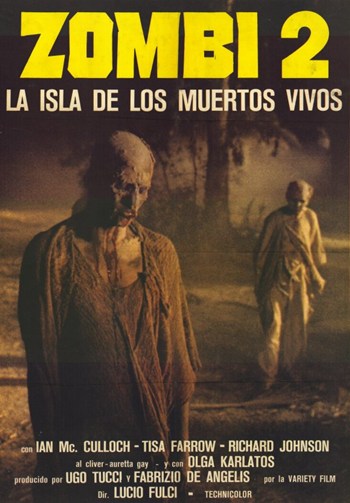 Zombie Movie Poster Print - Thrilling Horror Artwork