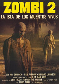 Zombie Movie Poster Print - Thrilling Horror Artwork