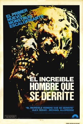 The Incredible Melting Man Movie Poster Print showcasing horror film art
