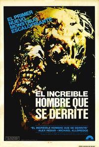 The Incredible Melting Man Movie Poster Print showcasing horror film art